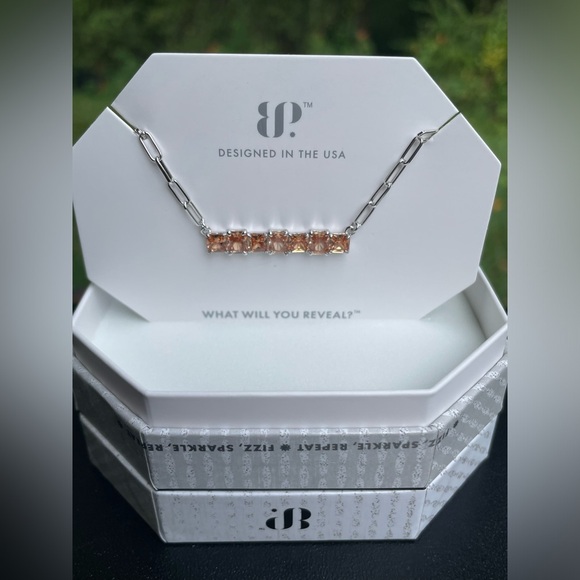 Bomb Party Jewelry - Bomb Party The Sterling Club necklace. Smoky Topaz on solid sterling silver